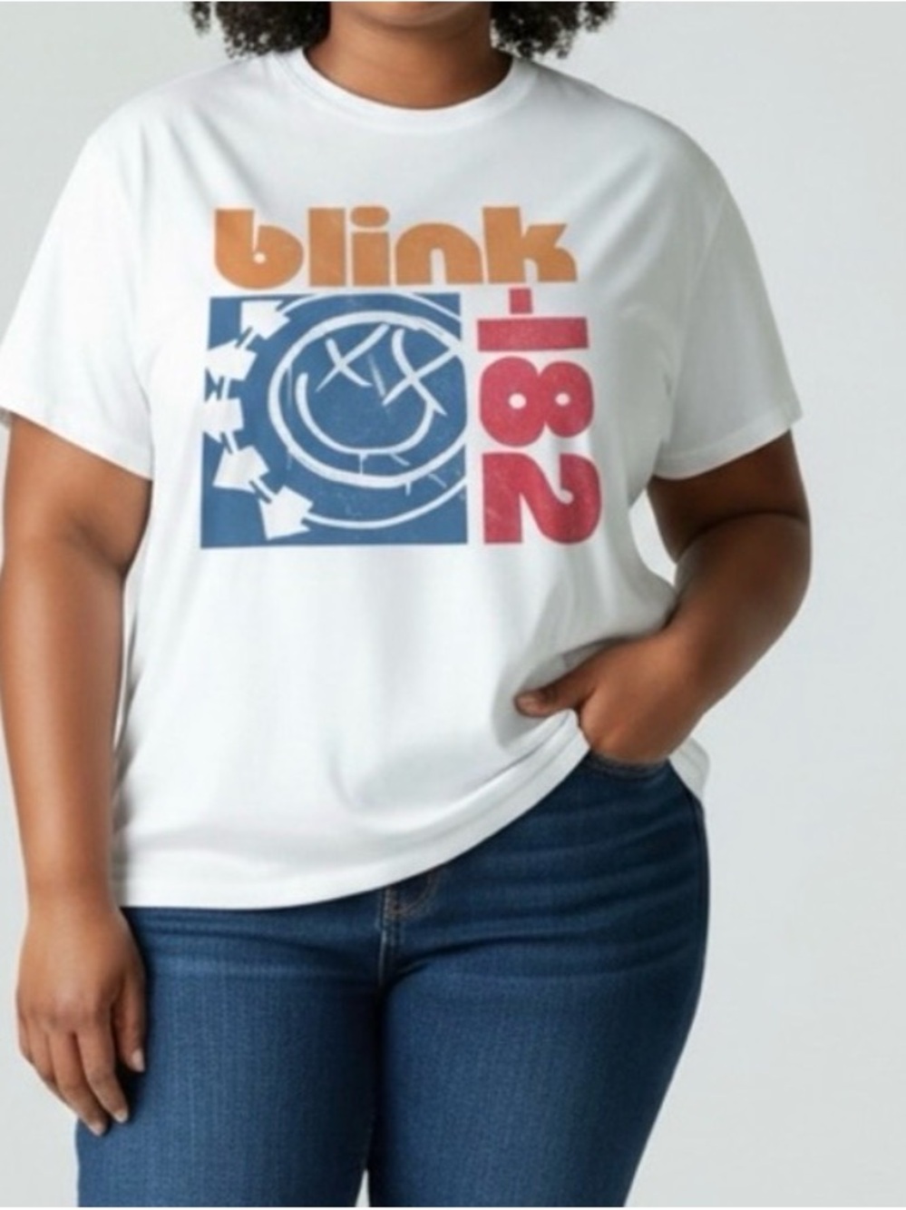 Blink-182 White Graphic Short Sleeve Tee